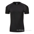 Camiseta de fitness en seco rápido para hombres gimnasios